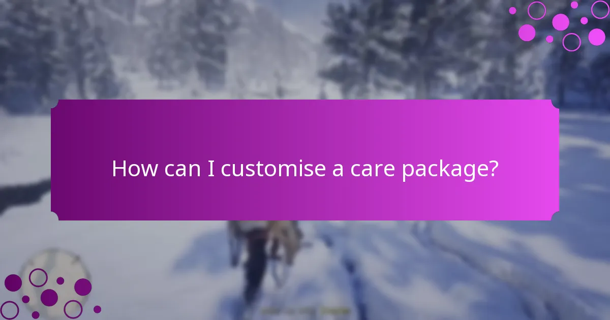 What are the current limited-time offers for care packages?