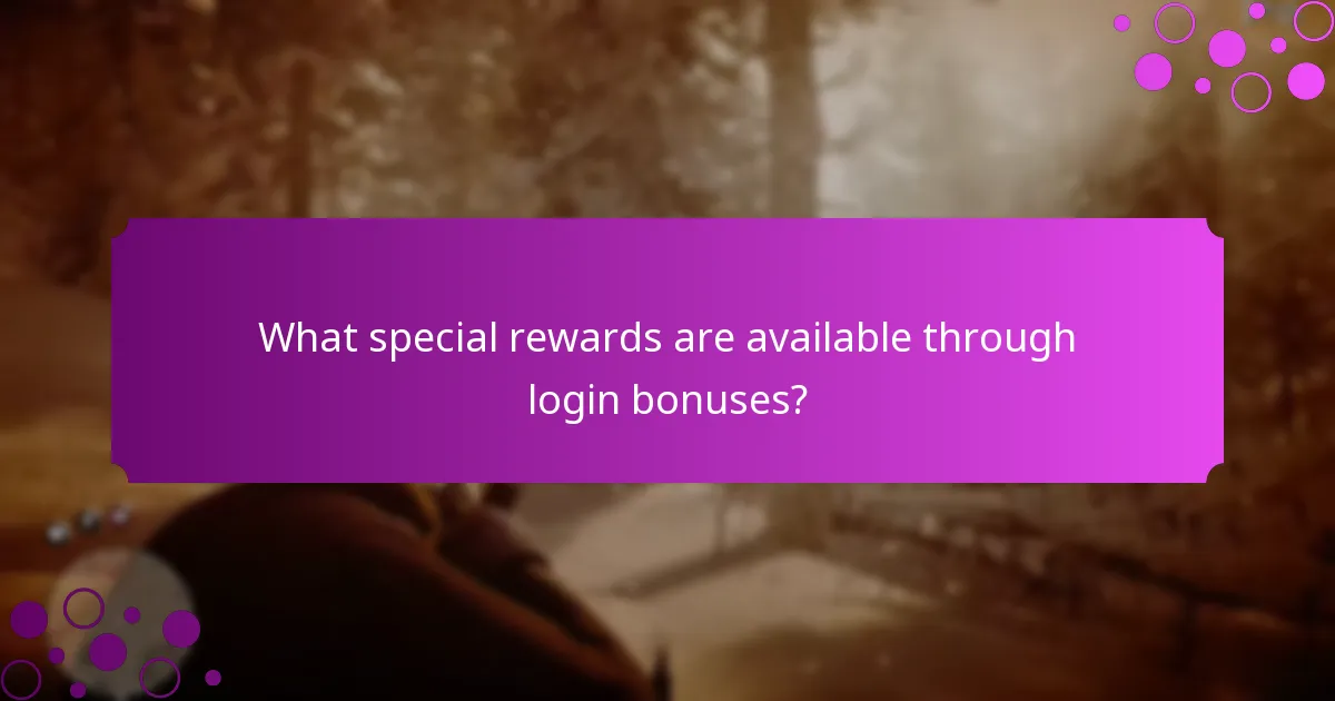 How can players claim their login bonuses?